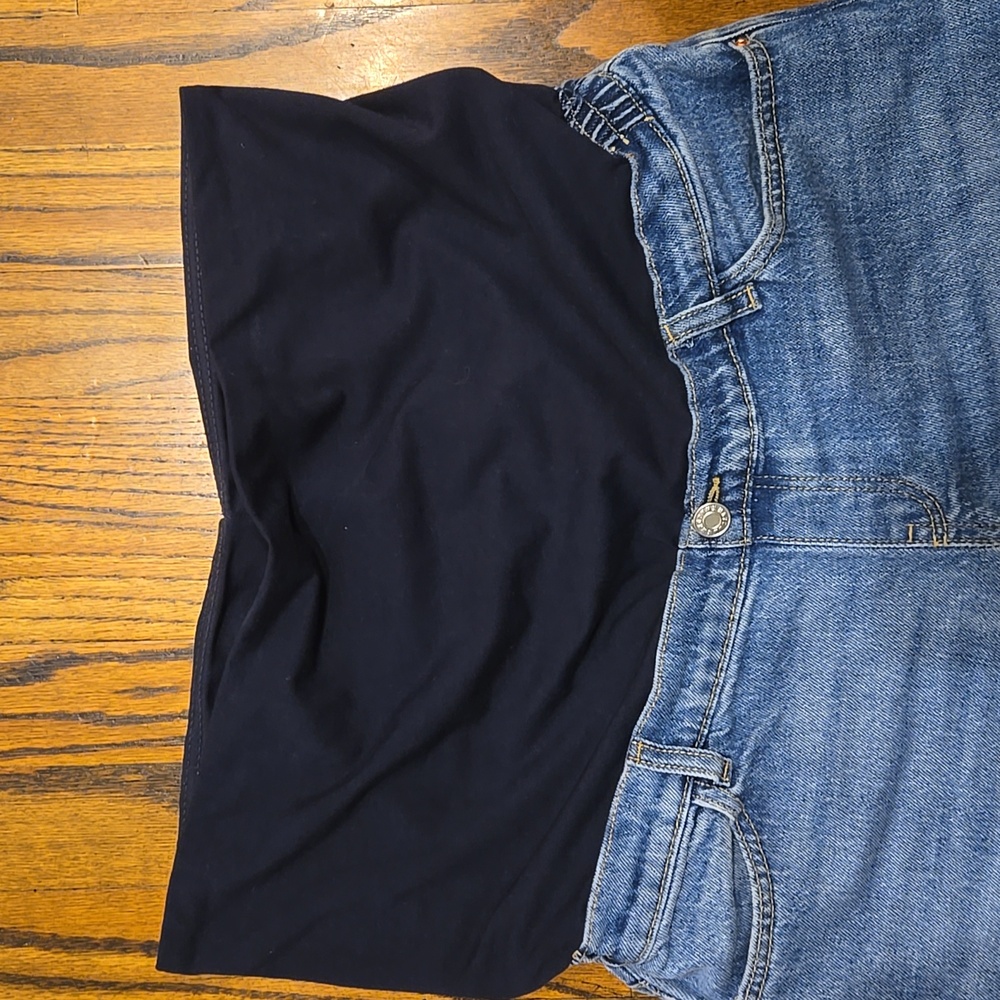 Mango Maternity Over The Bump Wide Leg Jeans 8 - Picture 3 of 6